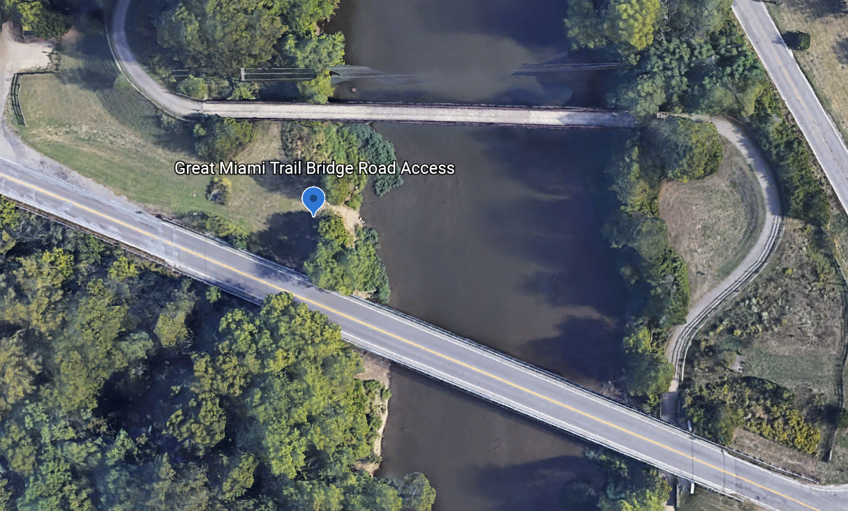 River Access at Great Miami Trail Bridge- GM River Mile 89.5