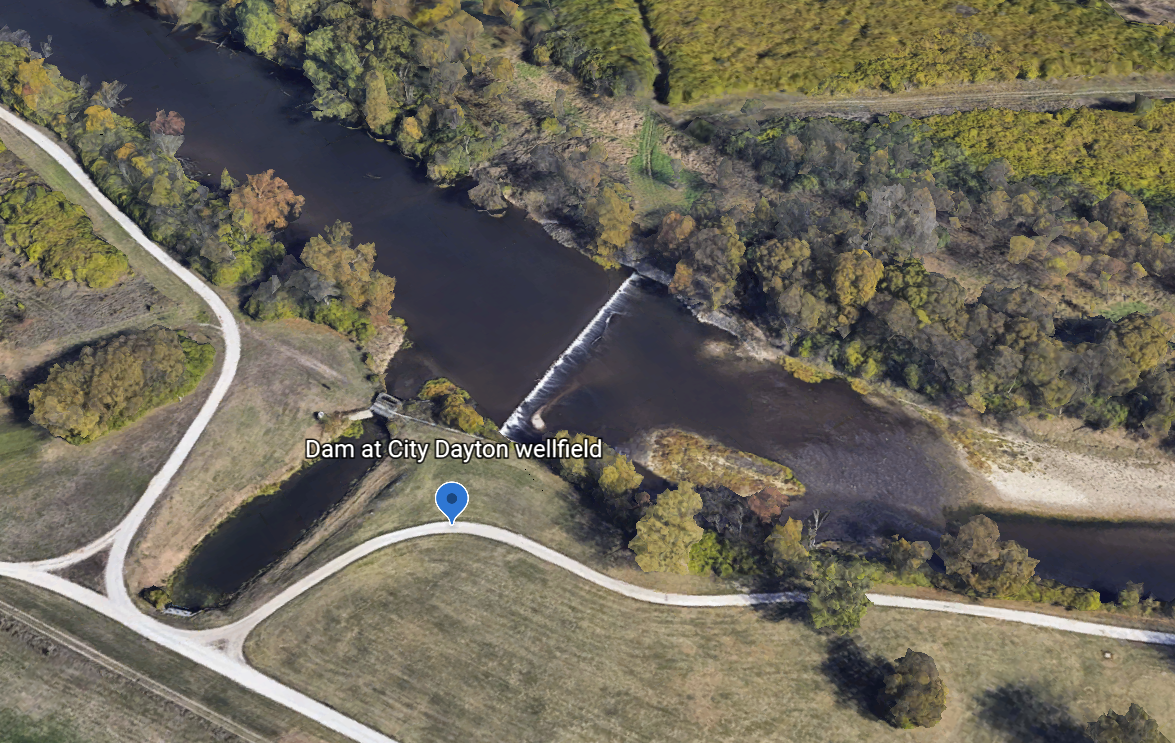 River Hazard - DAM at City of Dayton Wellfield - GM River Mile 85.2